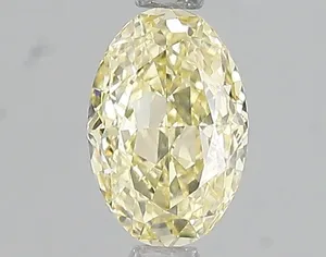 1.01ct OVAL Fancy Yellow VVS2 Coloured Lab diamond