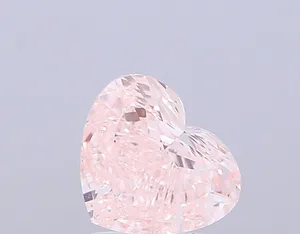 1.53ct HEART Fancy Pink VVS2 Coloured Lab diamond