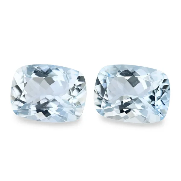 6.55ct Blue Aquamarine, Cushion cut gemstone