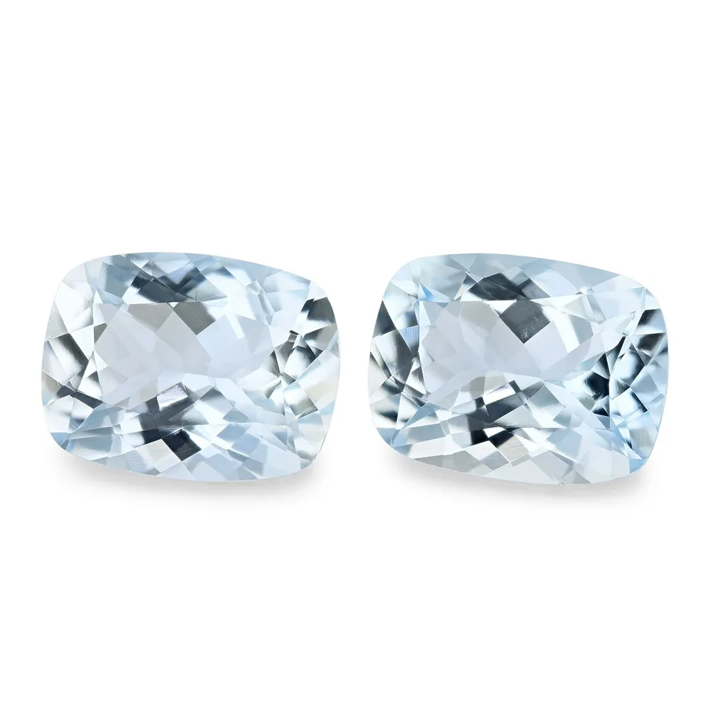 6.55ct Blue Aquamarine, Cushion gemstone