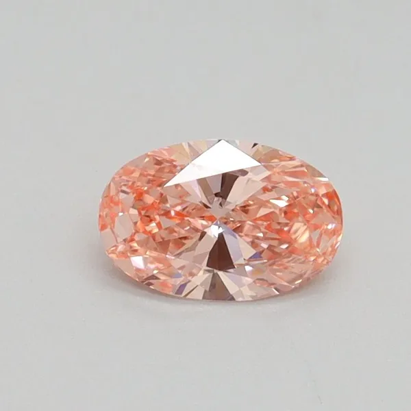 0.54ct OVAL Fancy Intense Pink VS1 Coloured Lab diamond
