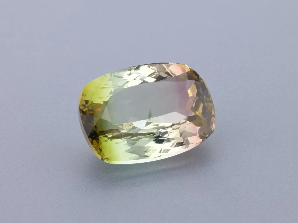 7.29ct Parti Tourmaline, Cushion gemstone