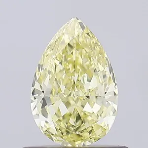 0.61ct PEAR Fancy Yellow VS1 Coloured Lab diamond