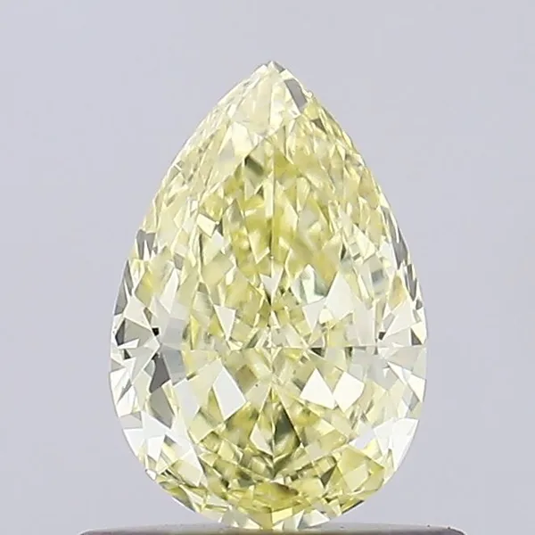 0.61ct PEAR Fancy Yellow VS1 Coloured Lab diamond