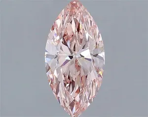 1.06ct MARQUISE Fancy Vivid Pink VVS2 Coloured Lab diamond