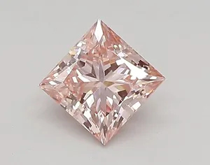 0.55ct PRINCESS Fancy Intense Pink VVS2 Coloured Lab diamond
