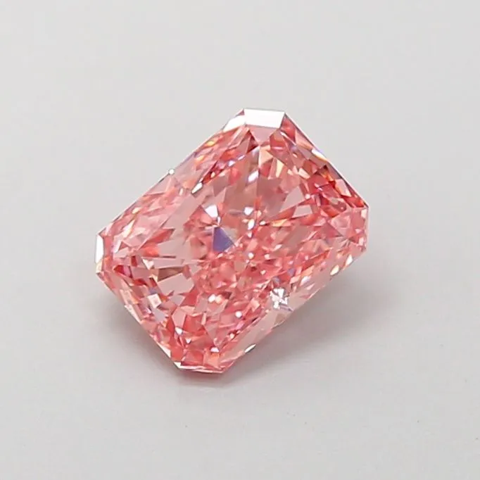 1.03ct RADIANT Fancy Vivid Pink VS1 Coloured Lab diamond