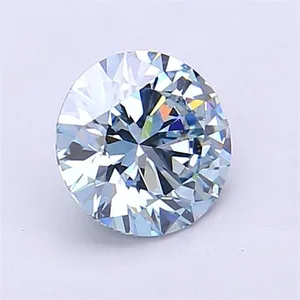 1.09ct ROUND Fancy Intense Blue VVS2 Coloured Lab diamond