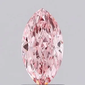 1.01ct MARQUISE Fancy Vivid Pink VS1 Coloured Lab diamond
