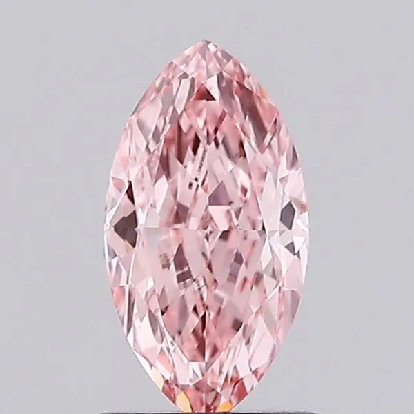 1.01ct MARQUISE Fancy Vivid Pink VS1 Coloured Lab diamond