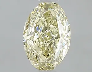 1ct OVAL Fancy Yellow VS1 Coloured Lab diamond