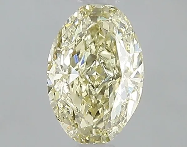 1ct OVAL Fancy Yellow VS1 Coloured Lab diamond