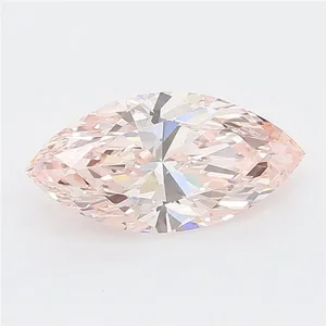 0.99ct MARQUISE Fancy Intense Pink VVS1 Coloured Lab diamond