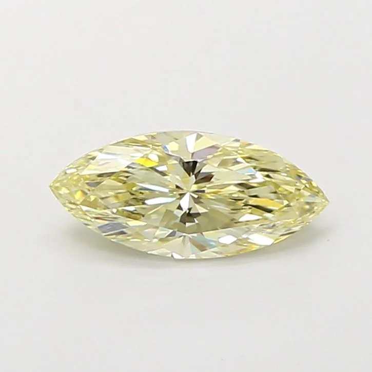 1.05ct MARQUISE Fancy Light Yellow VVS2 Coloured Lab diamond
