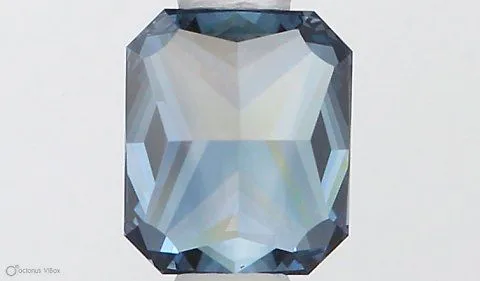 0.58ct RADIANT Fancy Vivid Blue VVS1 Coloured Lab diamond