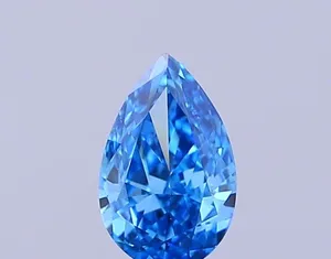 0.34ct PEAR Fancy Vivid Blue VVS2 Coloured Lab diamond