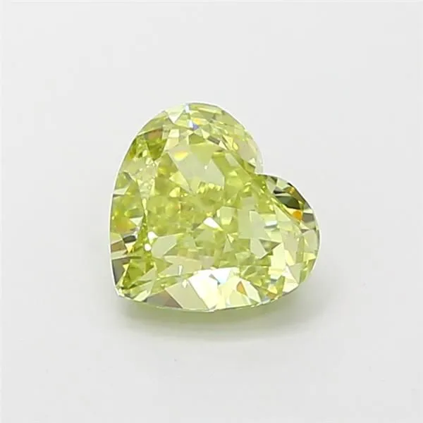 1.05ct HEART Fancy Yellow VVS2 Coloured Lab diamond