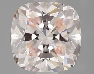 1.21ct CUSHION Fancy Light Pink VS1 Coloured Lab diamond