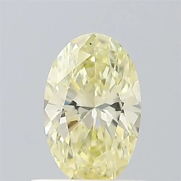 0.54ct OVAL Fancy Light Yellow VS2 Coloured Lab diamond