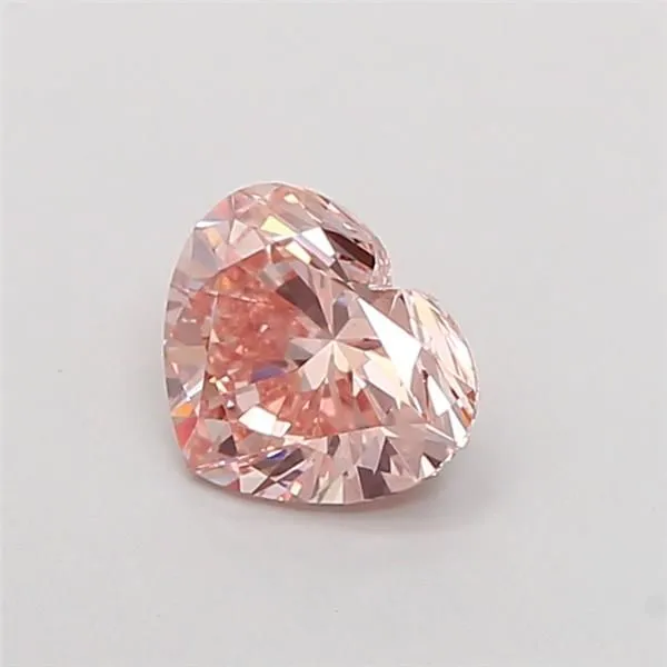 1.01ct HEART Fancy Intense Pink VS1 Coloured Lab diamond