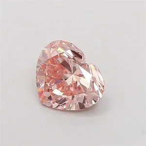 1.01ct HEART Fancy Intense Pink VS1 Coloured Lab diamond