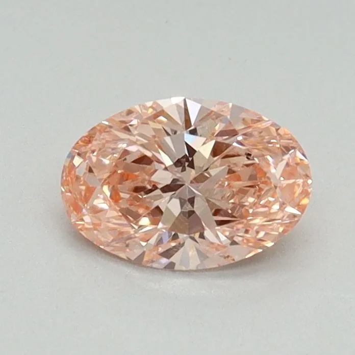 0.54ct OVAL Fancy Vivid Pink VS1 Coloured Lab diamond