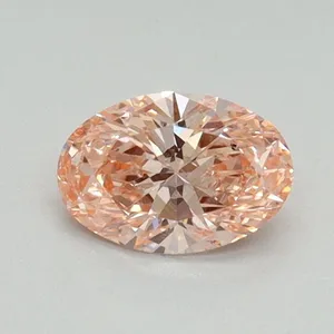 0.54ct OVAL Fancy Vivid Pink VS1 Coloured Lab diamond