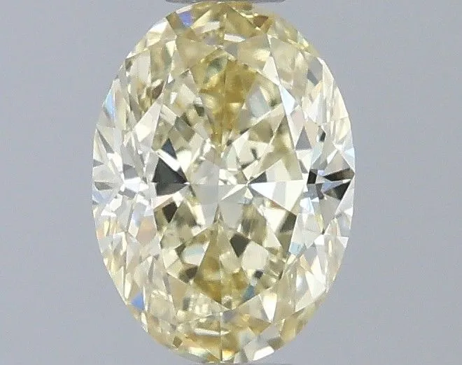 0.72ct OVAL Fancy Yellow VS1 Coloured Lab diamond