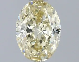 0.72ct OVAL Fancy Yellow VS1 Coloured Lab diamond