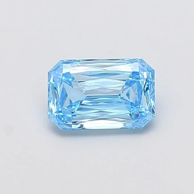 1.21ct RADIANT Fancy Vivid Blue VS1 Coloured Lab diamond