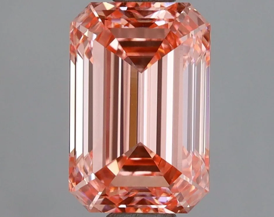 1.85ct EMERALD Fancy Vivid Pink VVS2 Coloured Lab diamond