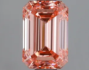 1.85ct EMERALD Fancy Vivid Pink VVS2 Coloured Lab diamond