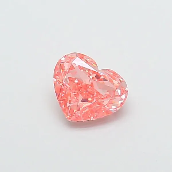1.15ct HEART Fancy Vivid Pink VS1 Coloured Lab diamond