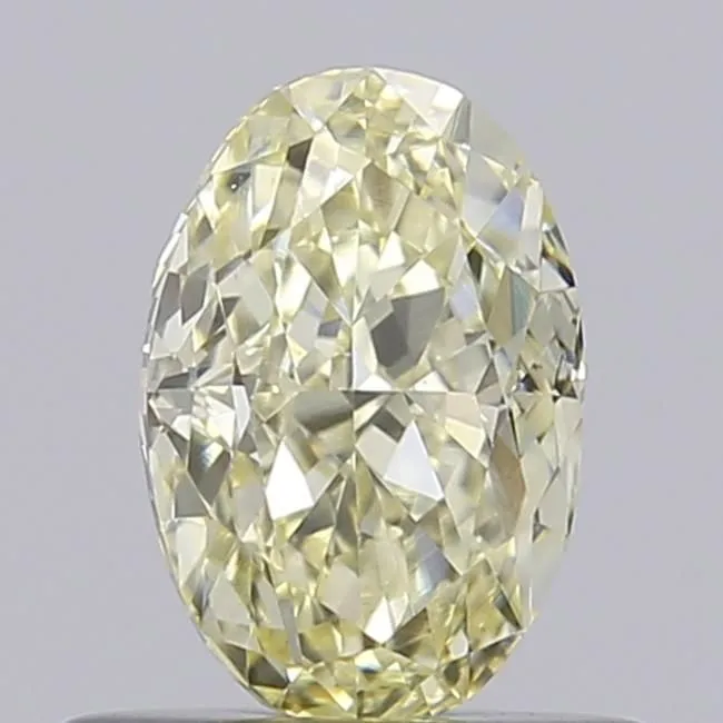 0.60ct OVAL Fancy Light Yellow VVS2 Coloured Lab diamond