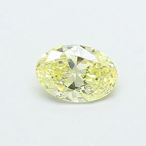 0.39ct OVAL Fancy Yellow VS1 Coloured Lab diamond