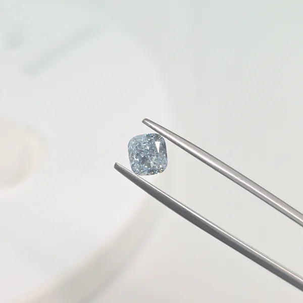 1.13ct CUSHION Fancy Blue VS1 Coloured Lab diamond