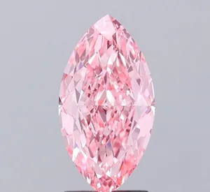 1.97ct MARQUISE Fancy Vivid Pink VVS1 Coloured Lab diamond