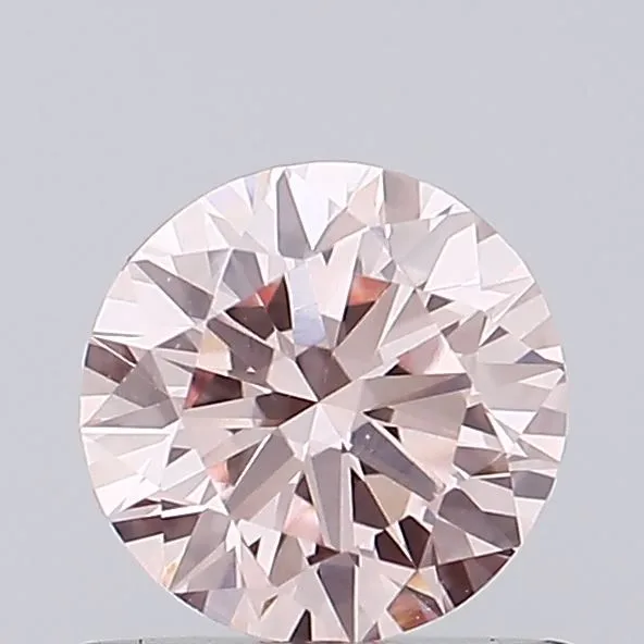 0.60ct ROUND Fancy Intense Pink VVS2 Coloured Lab diamond