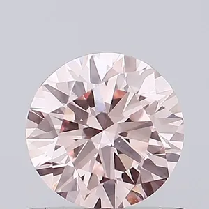 0.6ct ROUND Fancy Intense Pink VVS2 Coloured Lab diamond