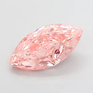 1.59ct MARQUISE Fancy Vivid Pink VVS2 Coloured Lab diamond