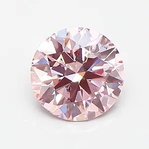 1ct ROUND Fancy Intense Pink SI1 Coloured Lab diamond