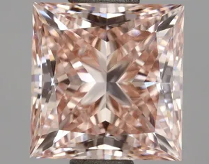 1.98ct PRINCESS Fancy Intense Pink VS1 Coloured Lab diamond