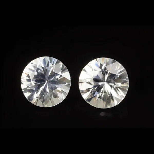 2.97ct White Zircon, Round cut gemstone