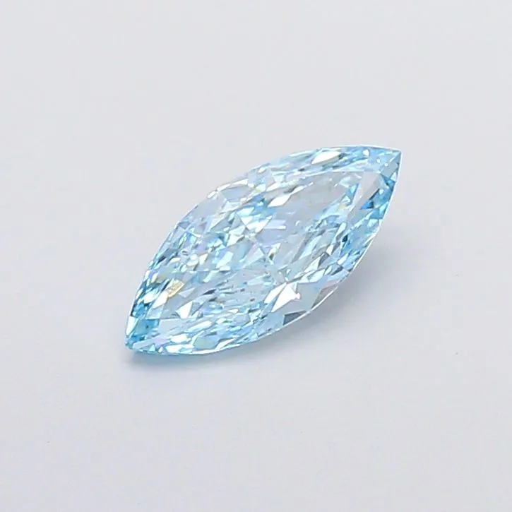 1.05ct MARQUISE Fancy Vivid Blue VS1 Coloured Lab diamond