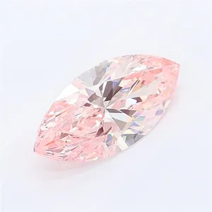 1.55ct MARQUISE Fancy Intense Pink VS1 Coloured Lab diamond