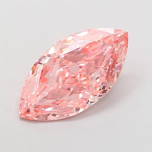 2.04ct MARQUISE Fancy Vivid Pink VS2 Coloured Lab diamond