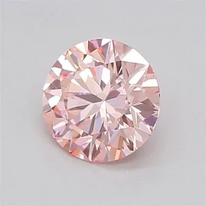 0.31ct ROUND Fancy Vivid Pink VS1 Coloured Lab diamond