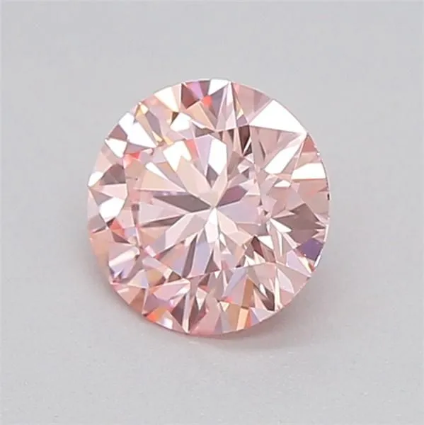 0.31ct ROUND Fancy Vivid Pink VS1 Coloured Lab diamond