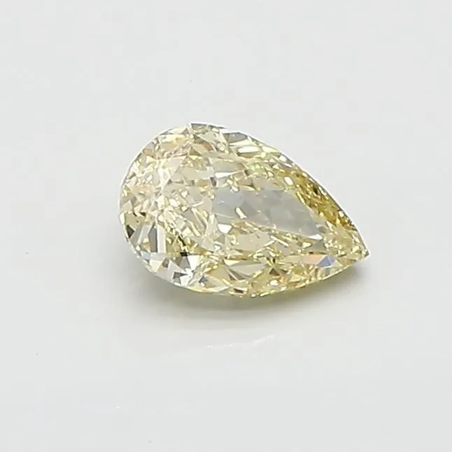 0.58ct PEAR Fancy Yellow VS1 Coloured Lab diamond
