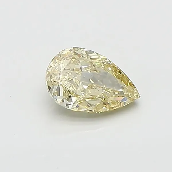 0.58ct PEAR Fancy Yellow VS1 Coloured Lab diamond